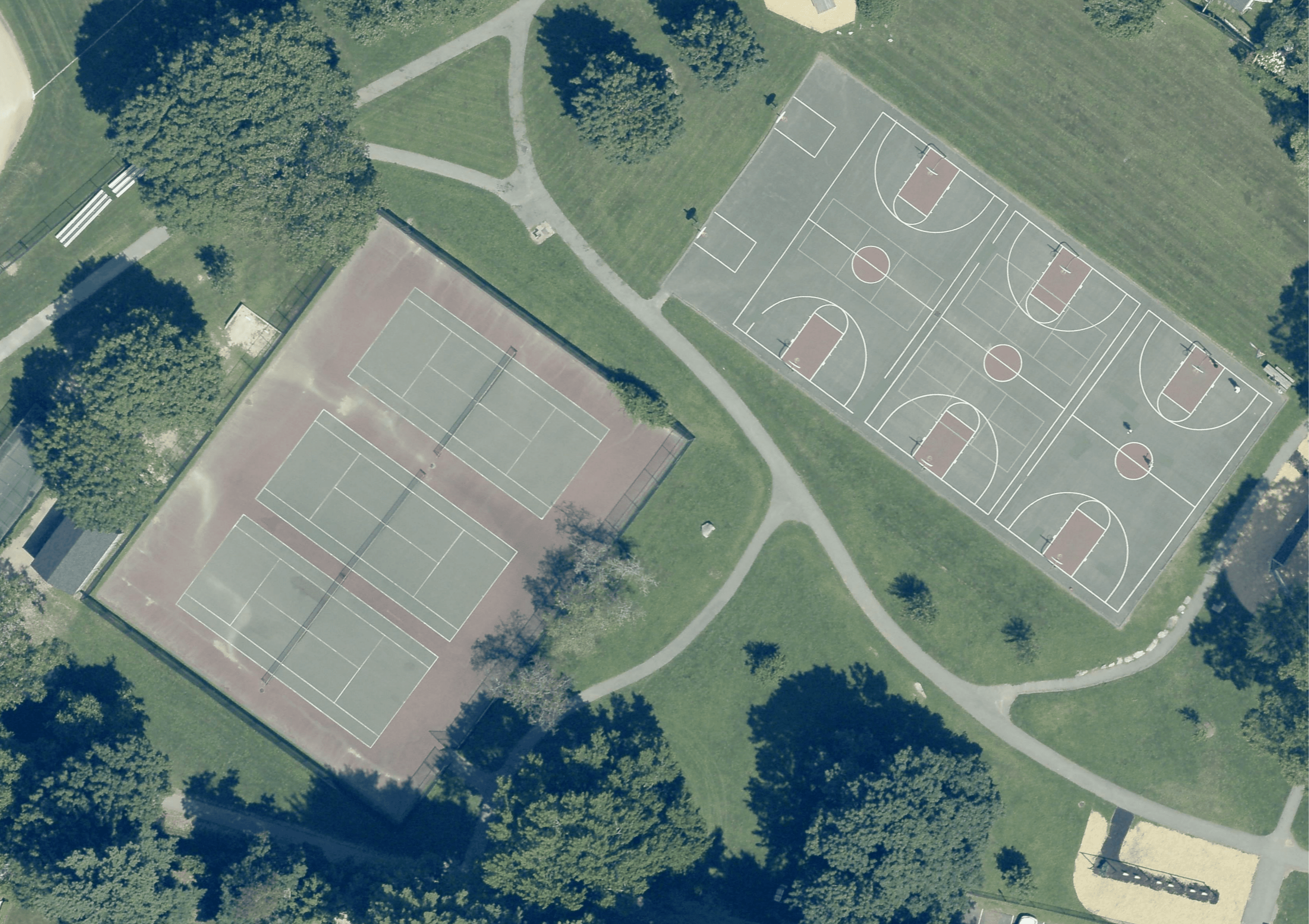 Warren Field aka Eliot Street Park pickleball courts