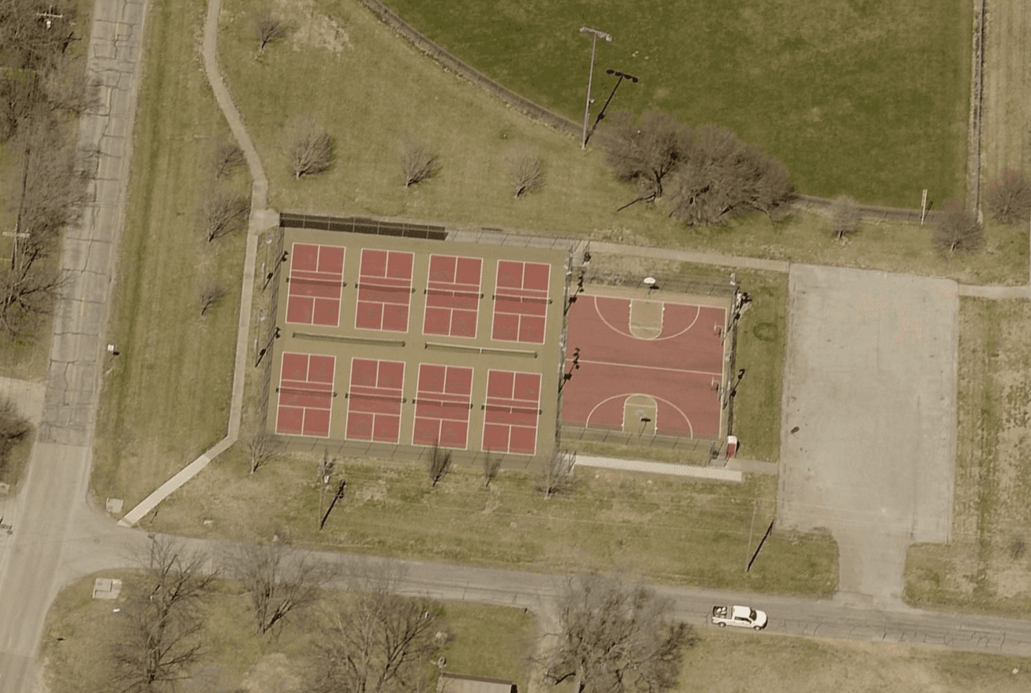 Lyons Park in North Lawrence pickleball courts