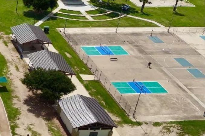Pleasanton River Park pickleball courts