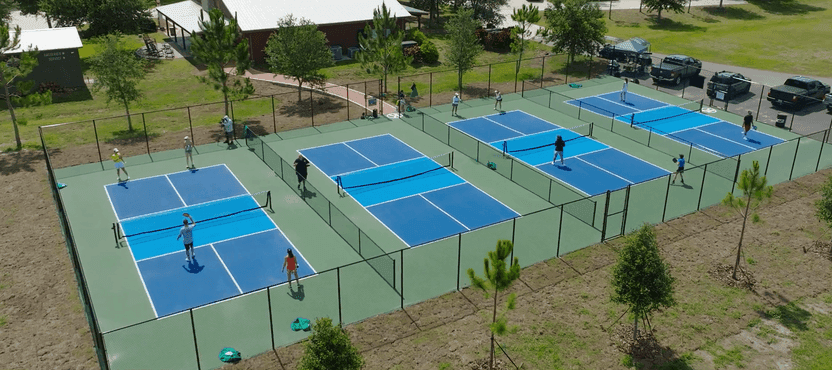 OK Corral Cabins Club pickleball courts