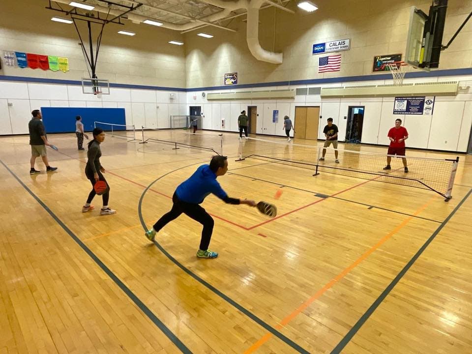 Calais Elementary School pickleball courts
