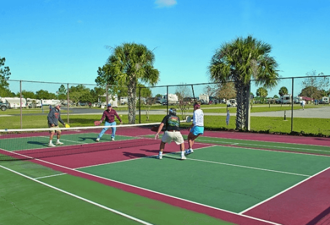 Thousand Trails Rv Preserve pickleball courts