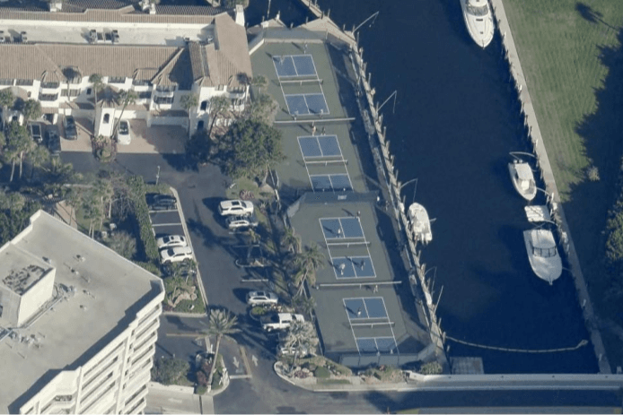 Boca Highland Beach Club and Marina pickleball courts