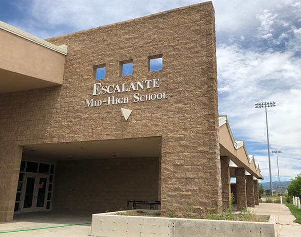 Escalante High School pickleball courts