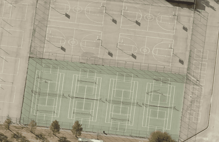 Charles Arthur Hughes Middle School Courts pickleball courts