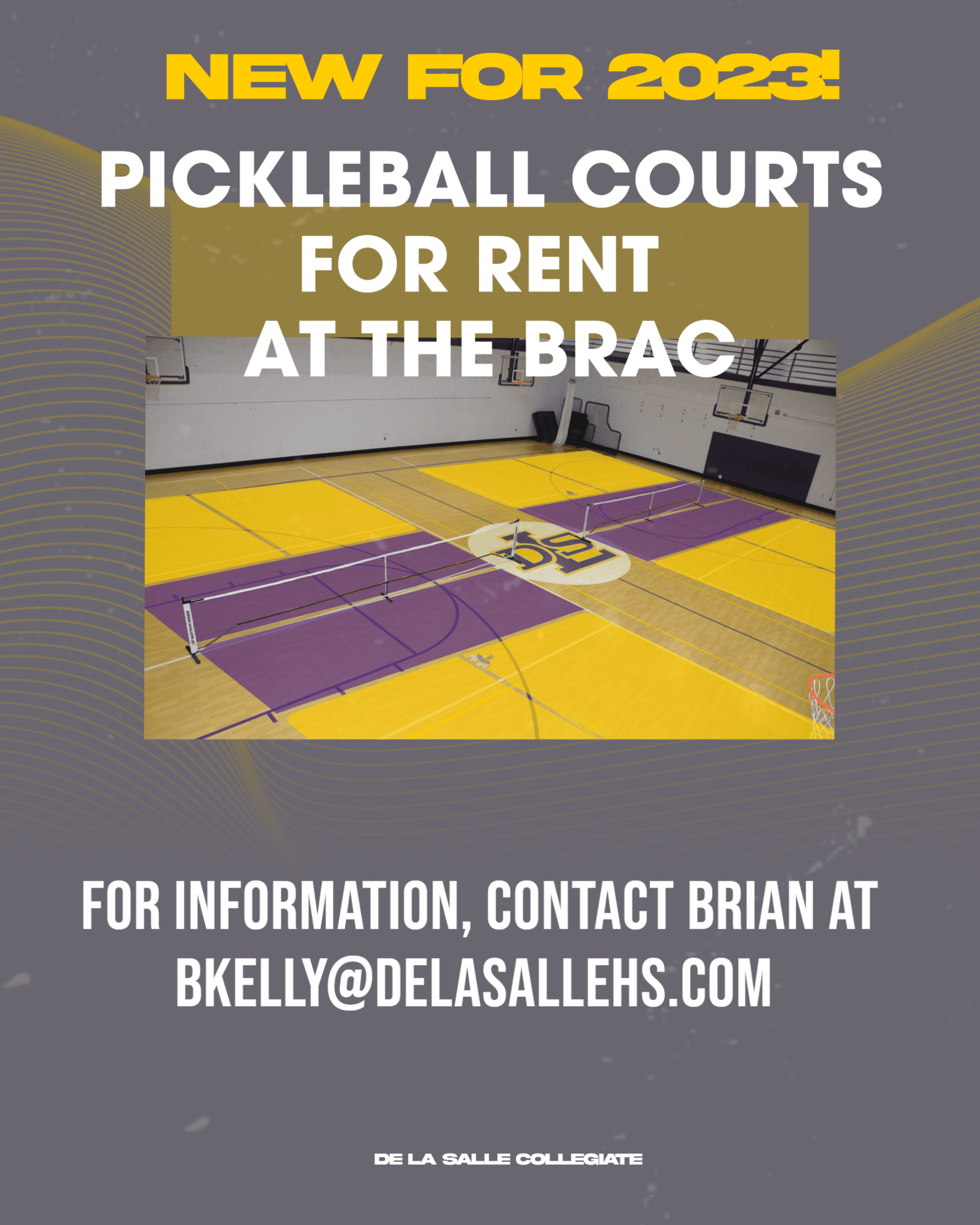 The BRAC pickleball courts