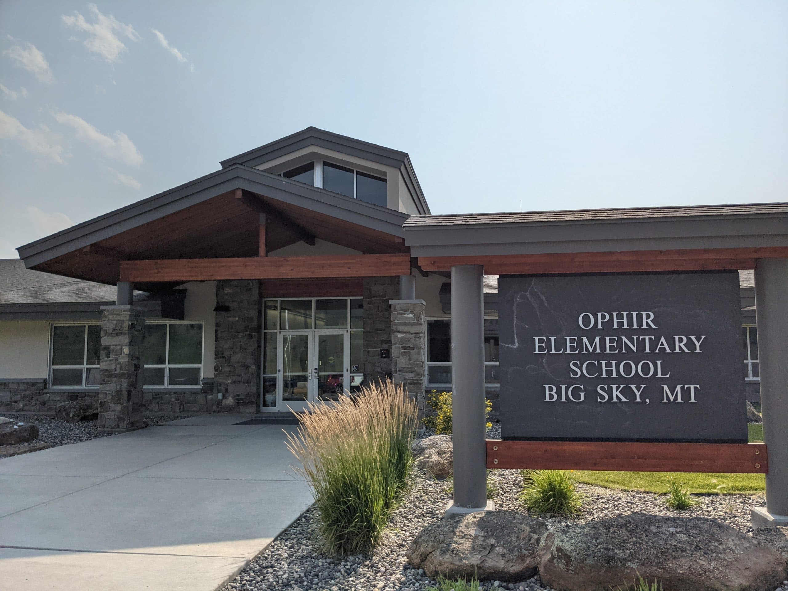 Ophir Elementary School in Big Sky pickleball courts