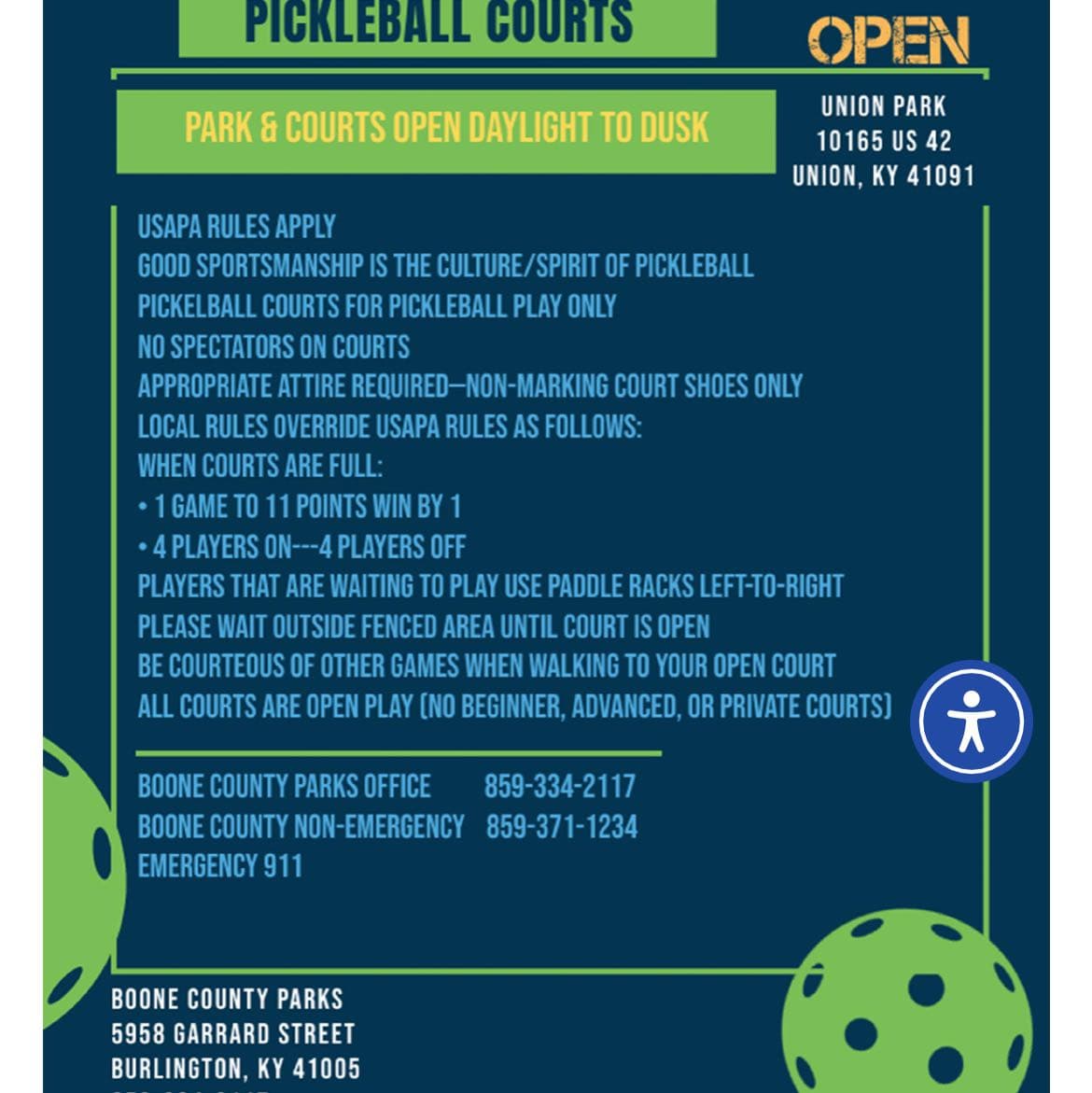 Union pickleball courts pickleball courts