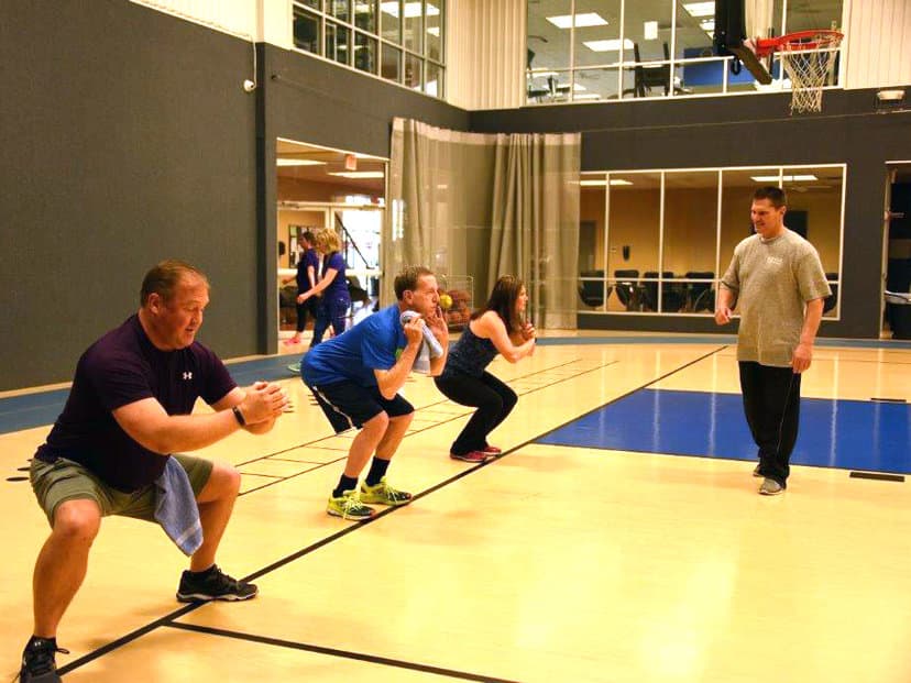 Blythe Family Fitness pickleball courts