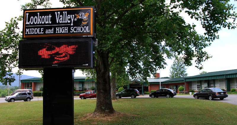 Lookout Valley High School pickleball courts