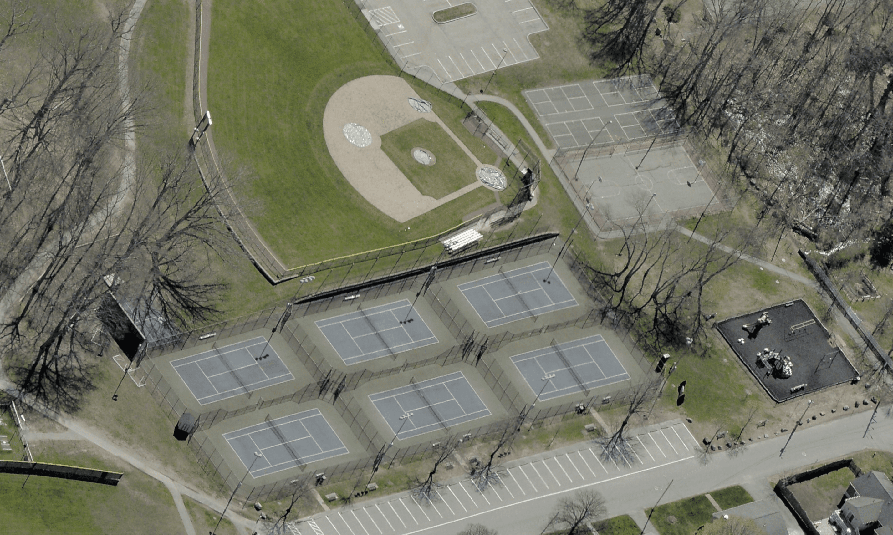 Reading Memorial High School pickleball courts