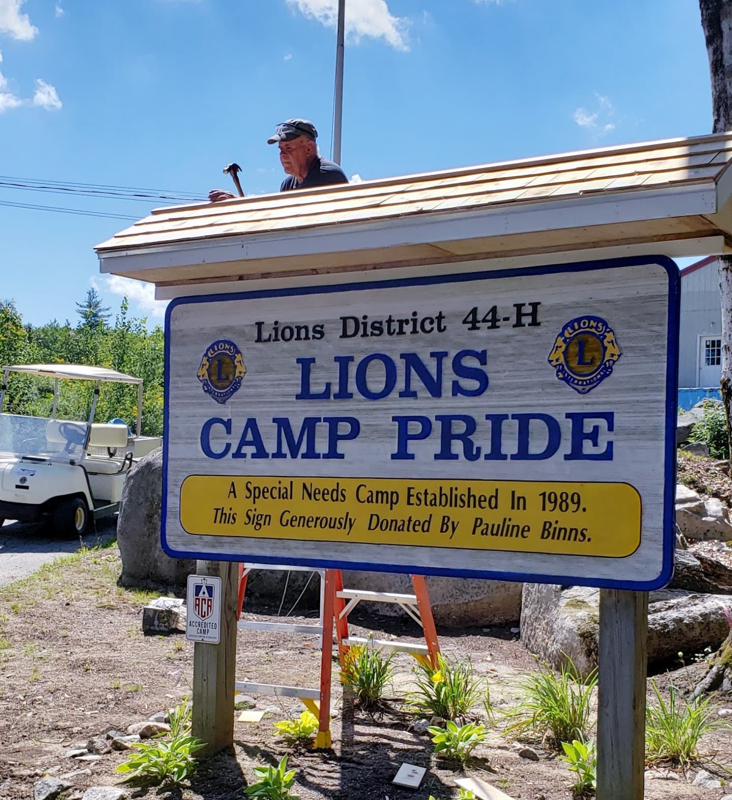 Lion's Camp Pride pickleball courts