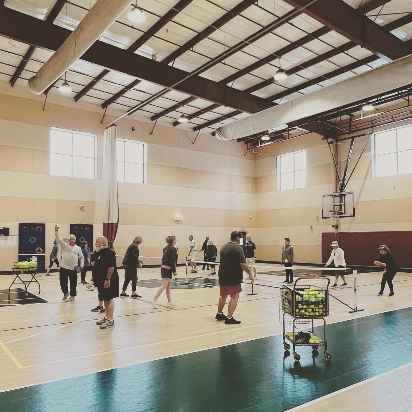 Cross Gates Family Fitness pickleball courts
