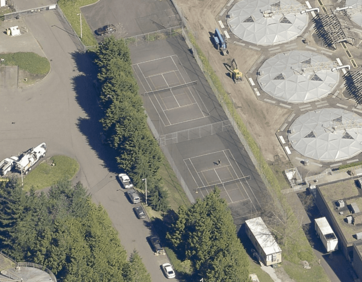 Lakota Creek Treatment Plant pickleball courts