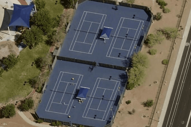All American Tennis Center pickleball courts
