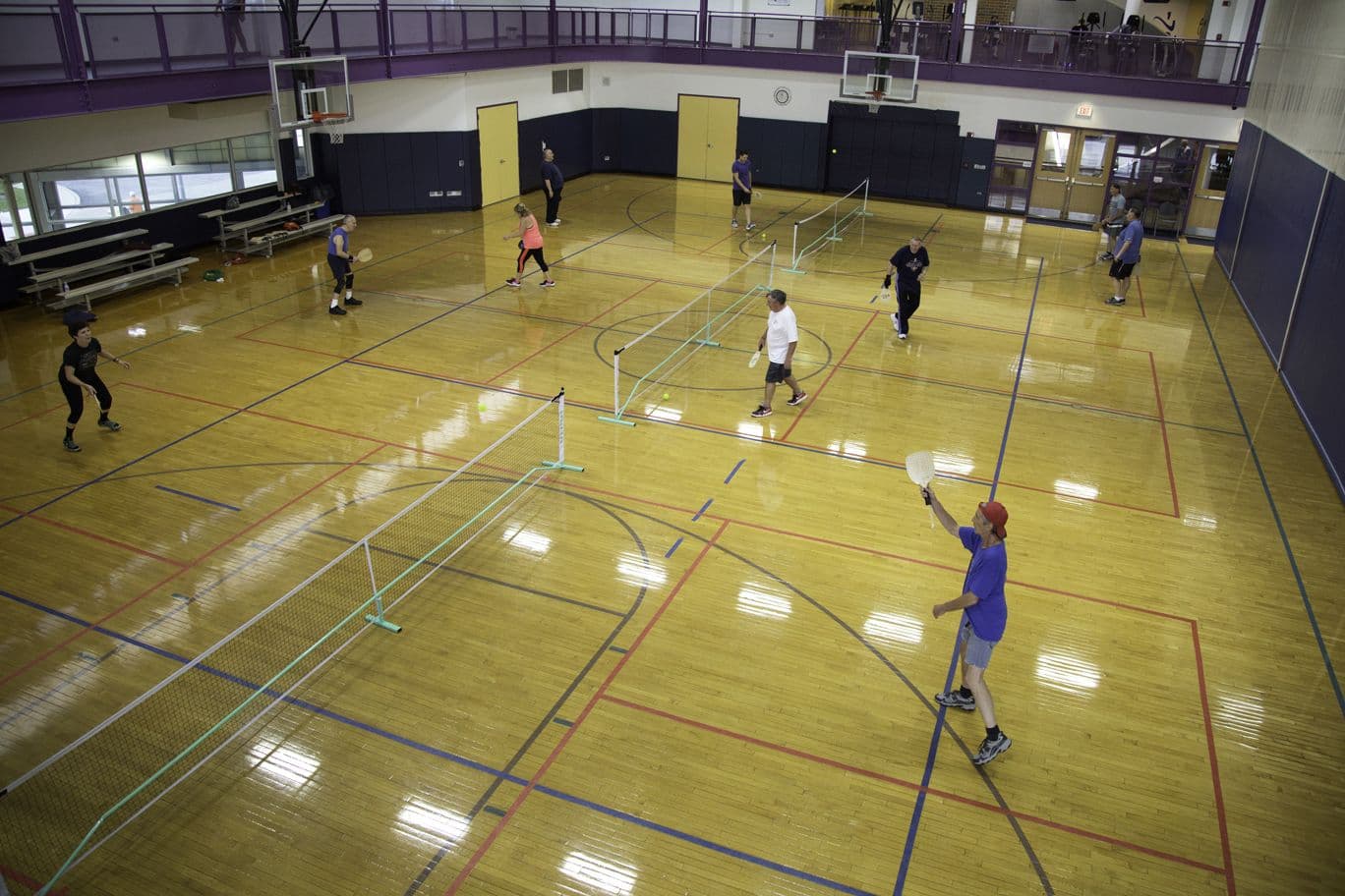 Niles Family Fitness pickleball courts