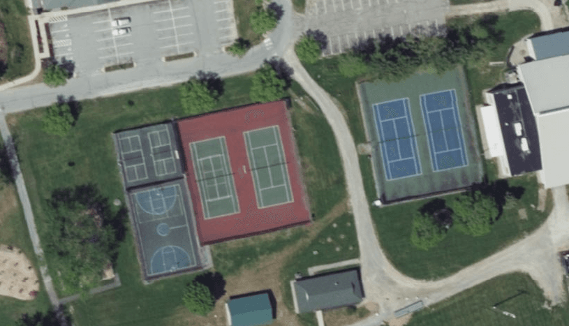 Middlebury Recreation Department pickleball courts