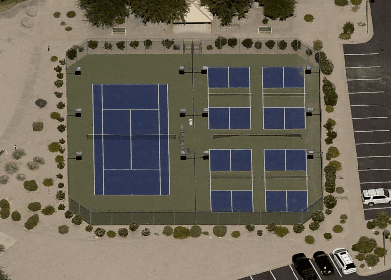 Golden Vista Residents pickleball courts