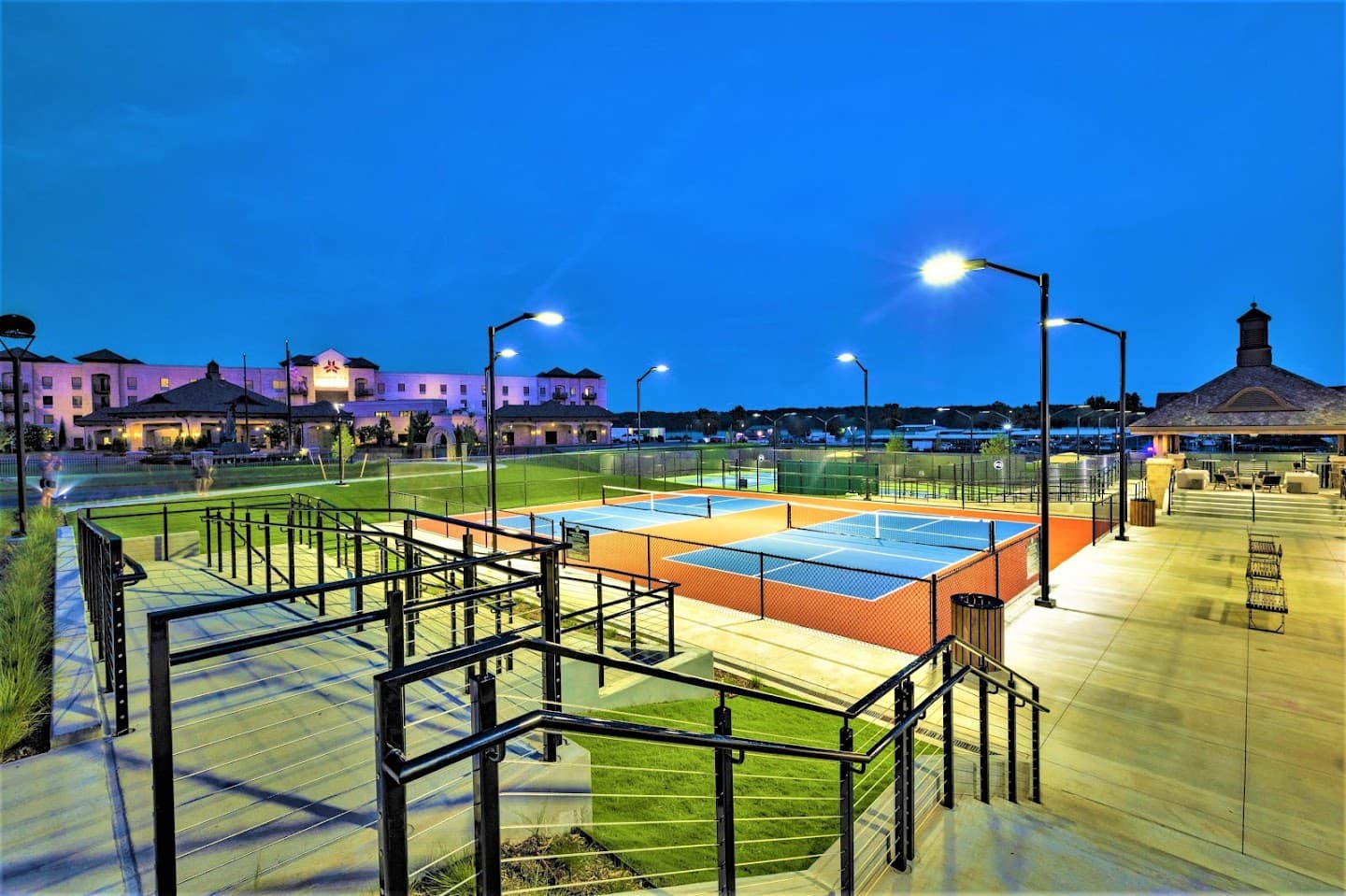 The Racquet Club at Shangri-La pickleball courts