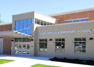 Rolling Knolls Elementary School pickleball courts