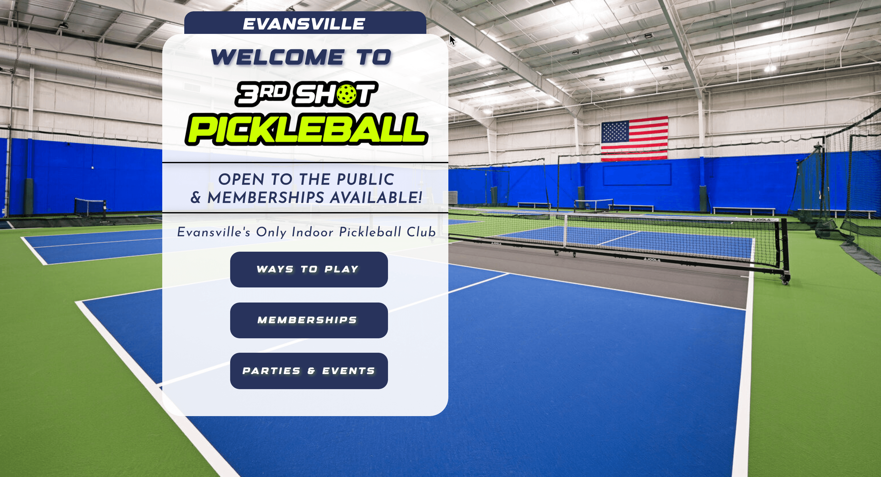 3rd Shot Pickleball - Evansville pickleball courts