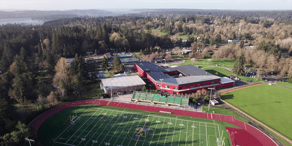 Vashon Island High School pickleball courts