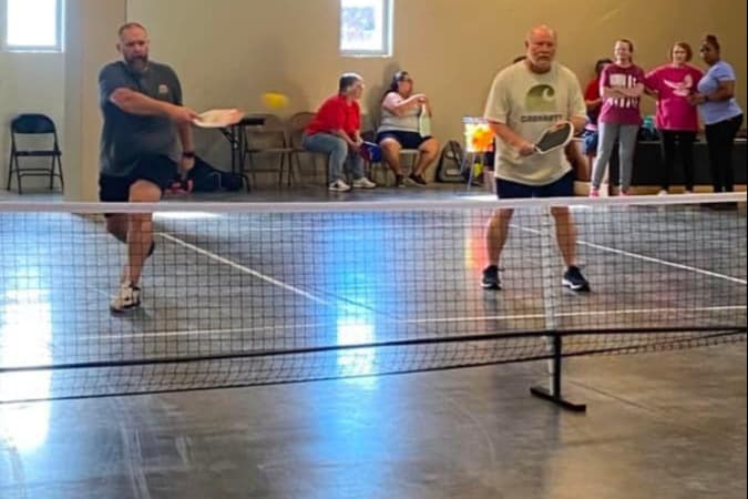 Pearl River County Fairgrounds Shelter pickleball courts