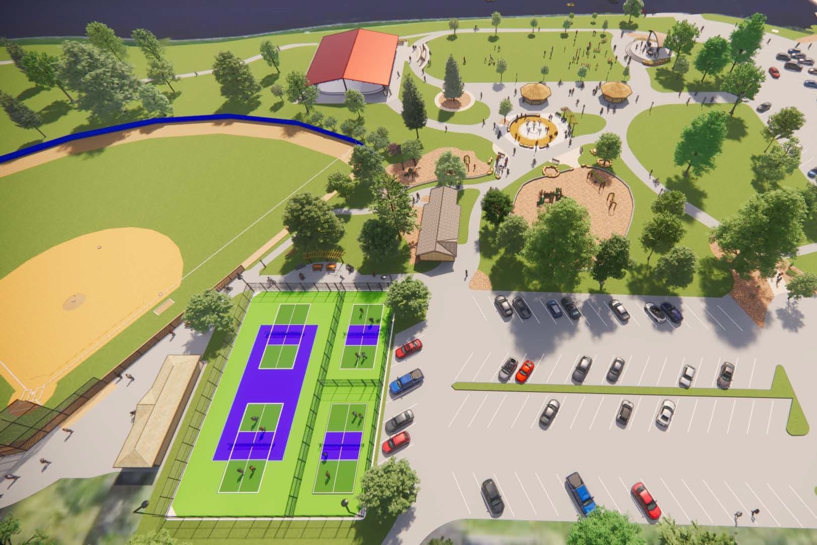 Thiensville Village Park pickleball courts
