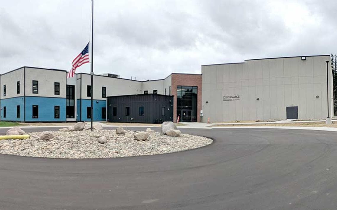 Crosslake Community School pickleball courts
