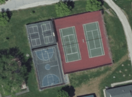 The Teen Center pickleball courts