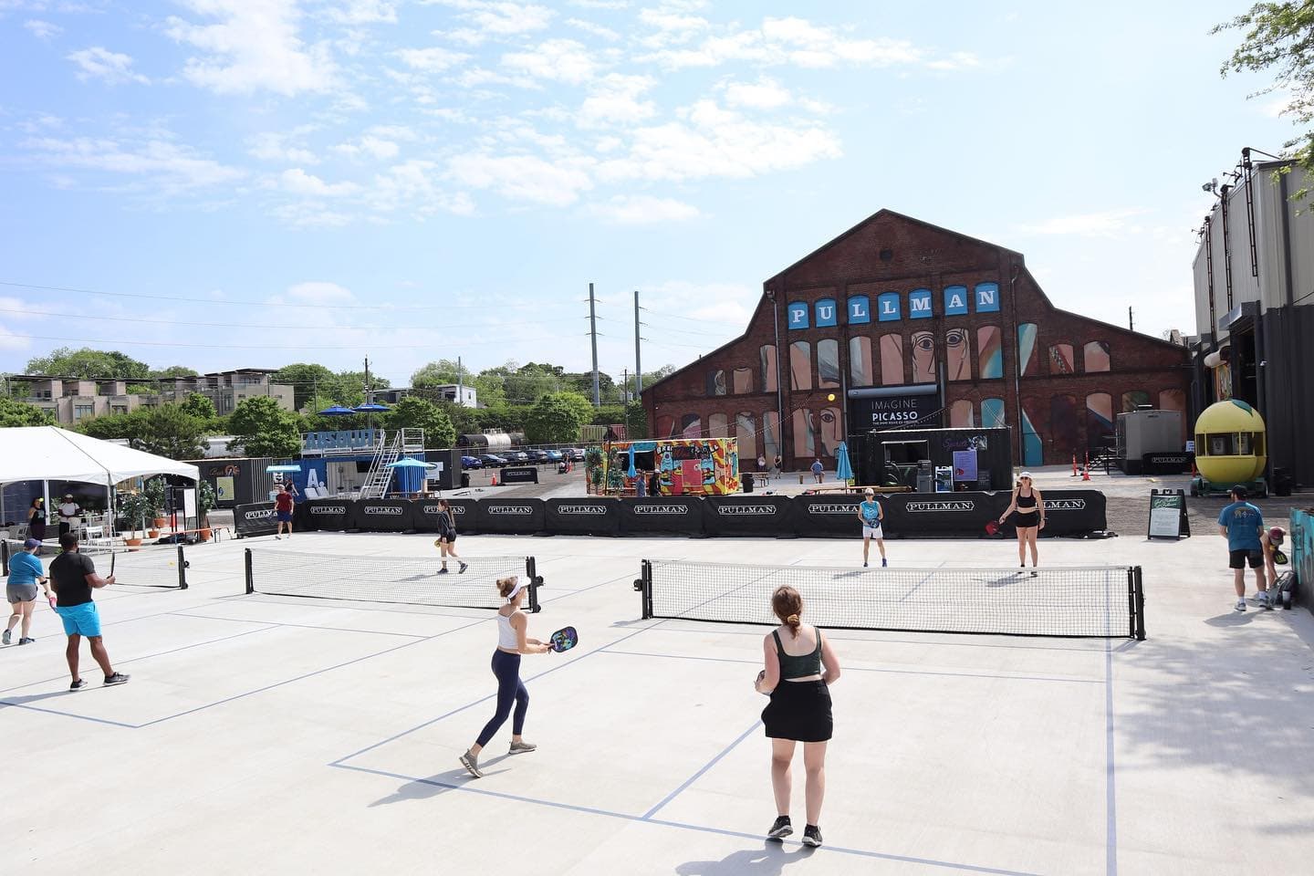 Pullman Yards pickleball courts