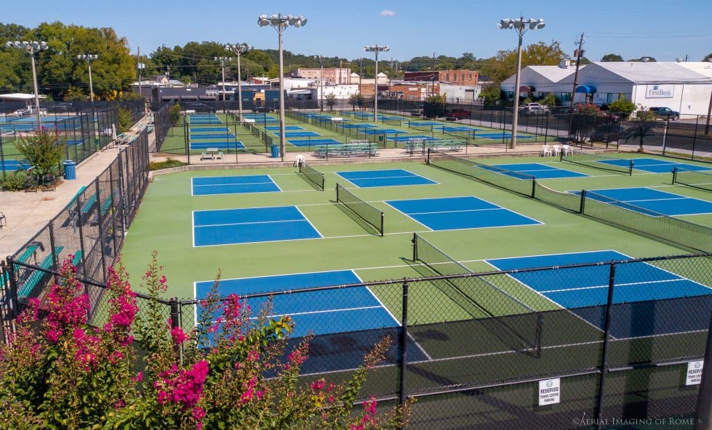 Rome Downtown Racquet Center pickleball courts