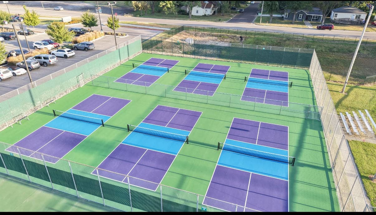 Heckart outdoor pickleball court pickleball courts