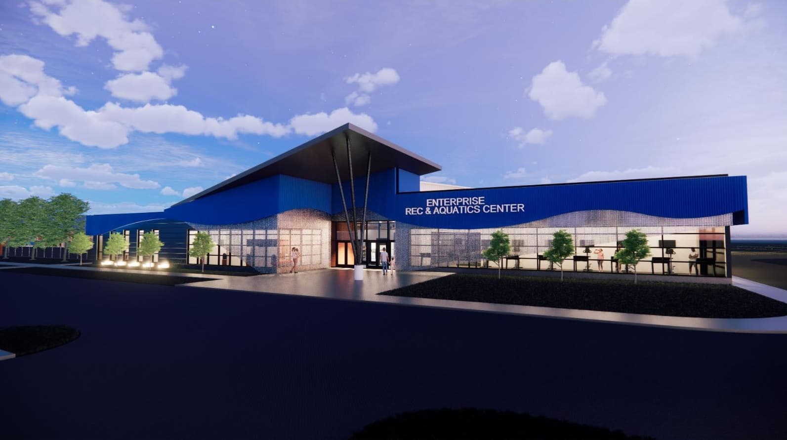 Enterprise Recreation and Aquatics Center pickleball courts