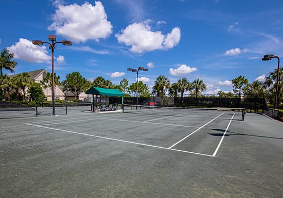 The TwinEagles Club pickleball courts