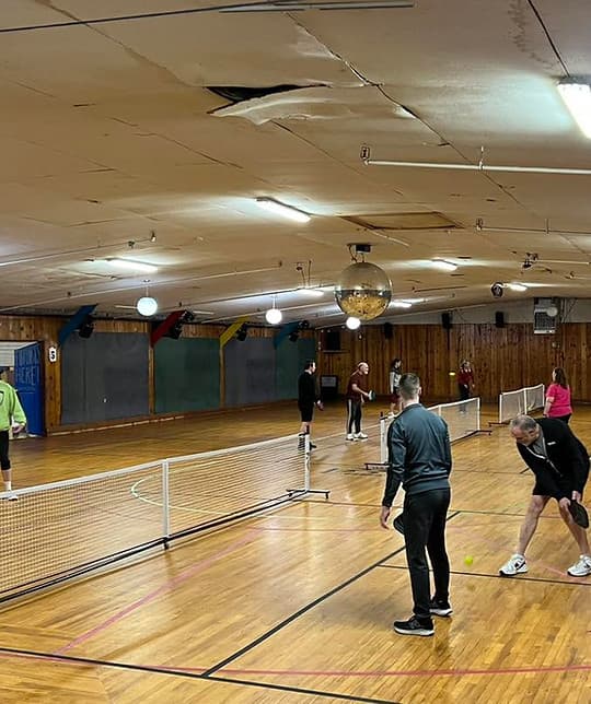The Roller Barn pickleball courts