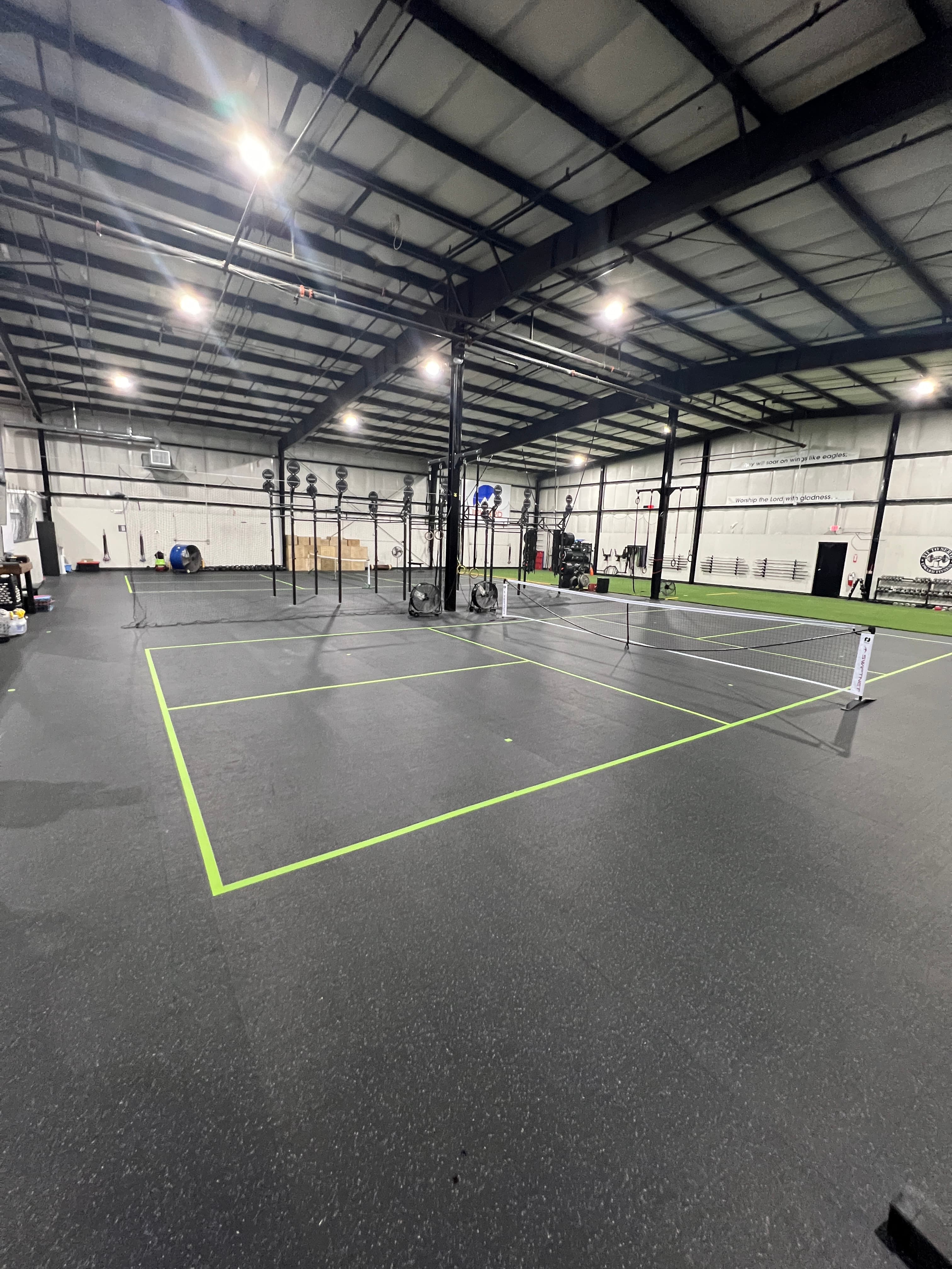 Upward Fitness pickleball courts