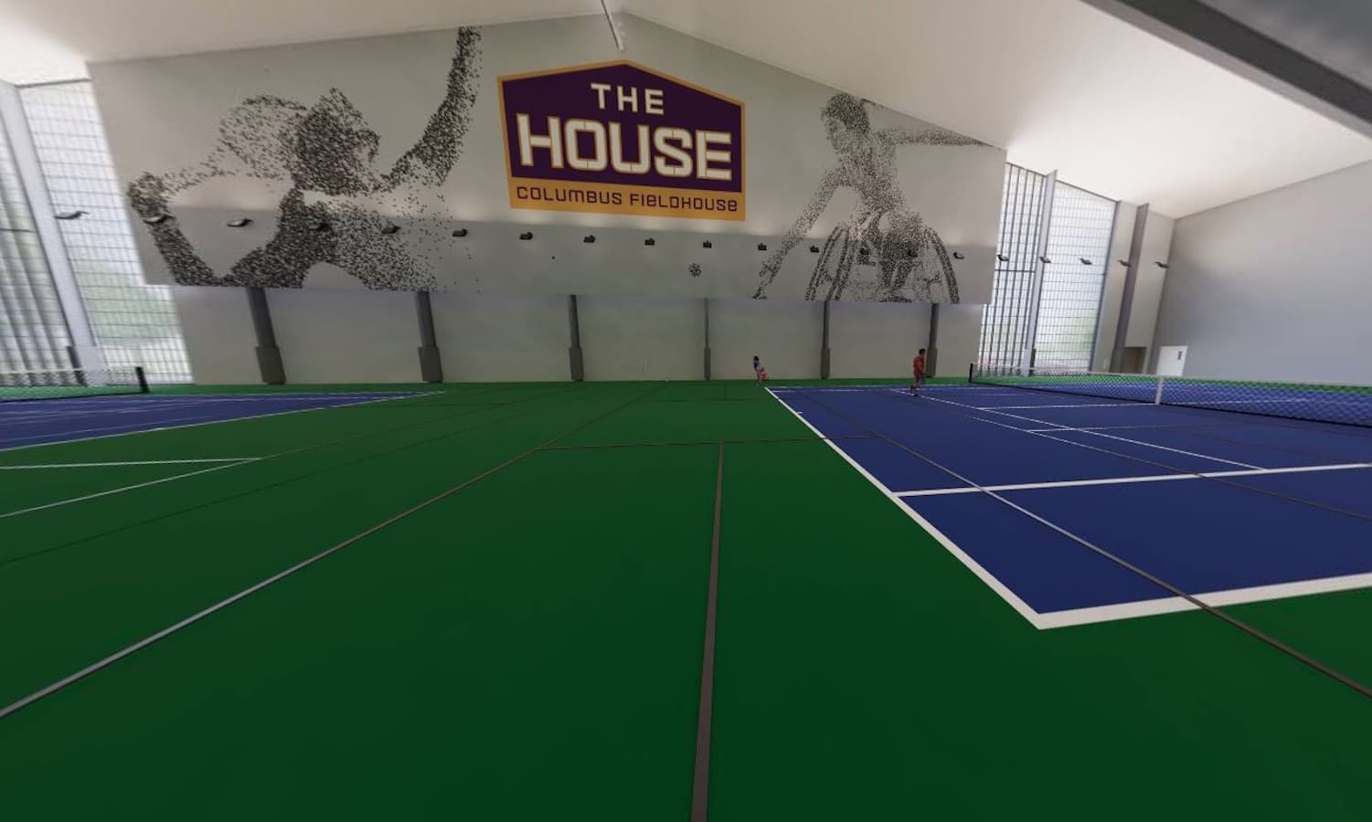 Columbus YMCA Fieldhouse pickleball courts
