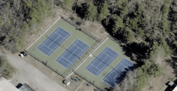 The Marcus Lewis Tennis Center pickleball courts