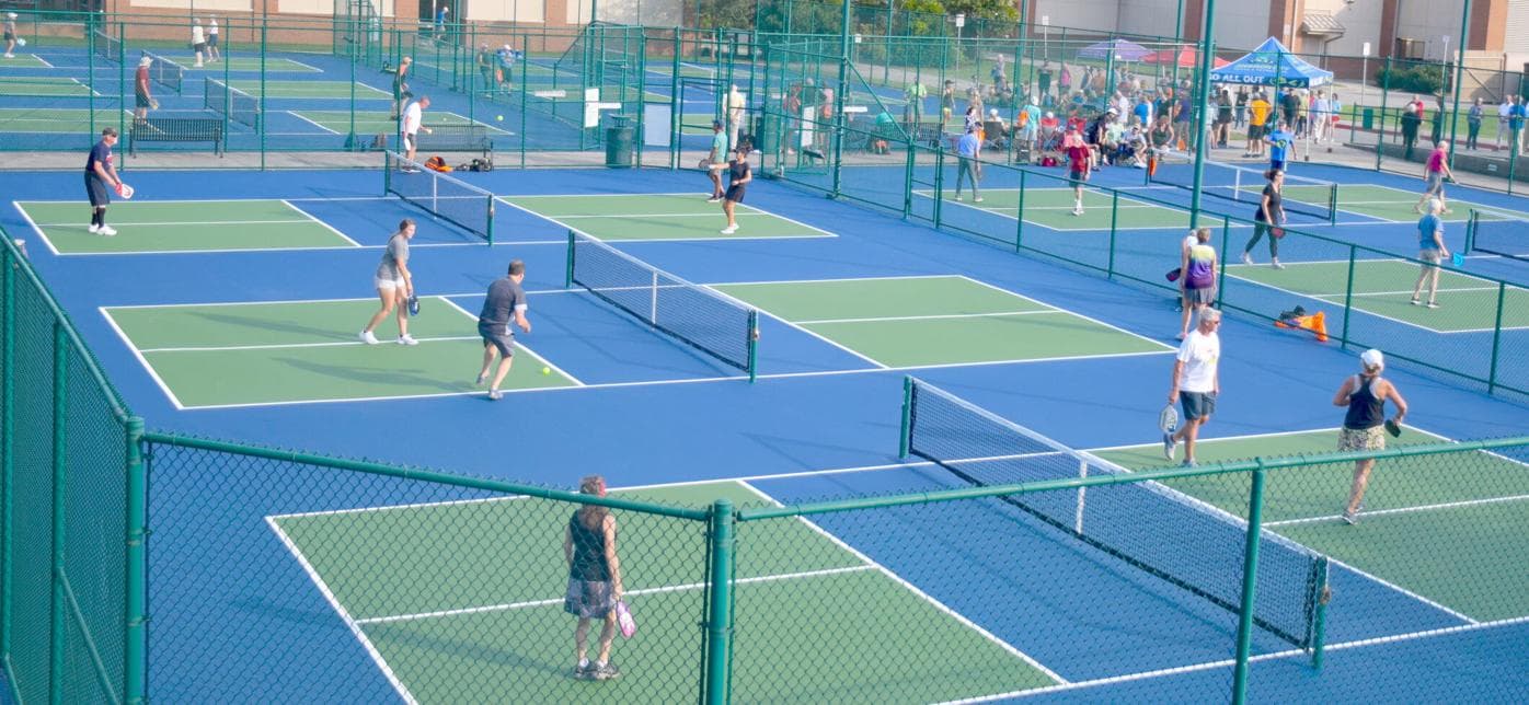 Memorial Park Community Center pickleball courts