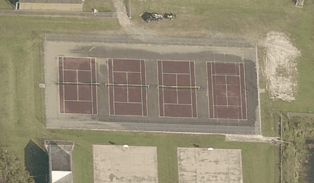 Crescent City Junior/Senior High pickleball courts