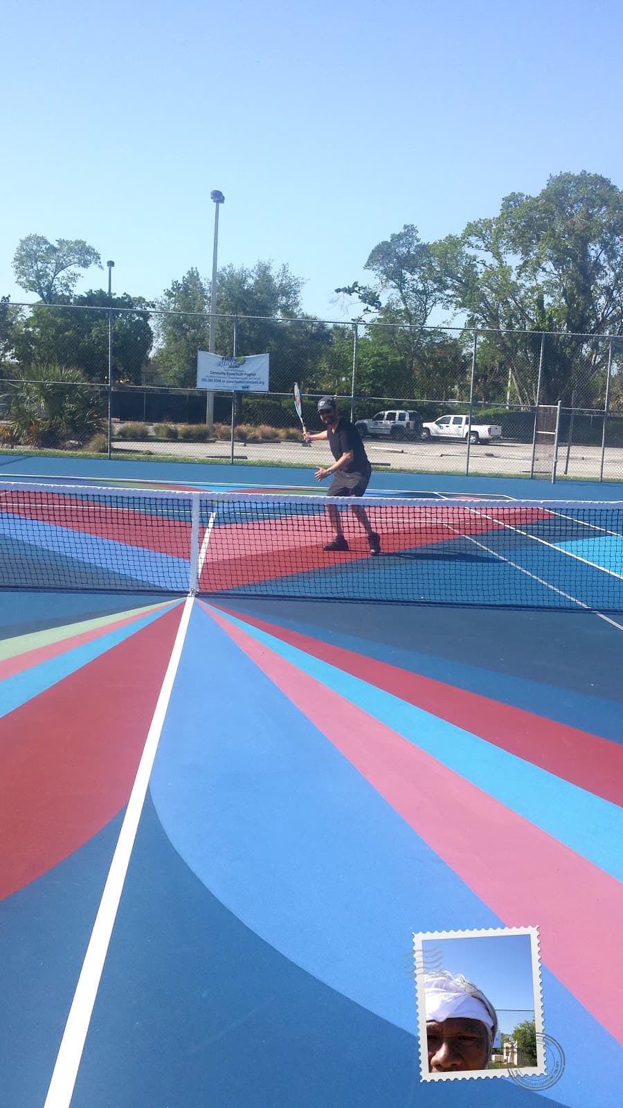 Norman and Jean Reach Pool pickleball courts