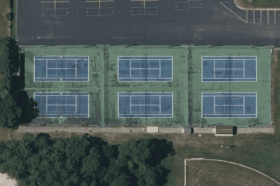 Alma Senior High School pickleball courts