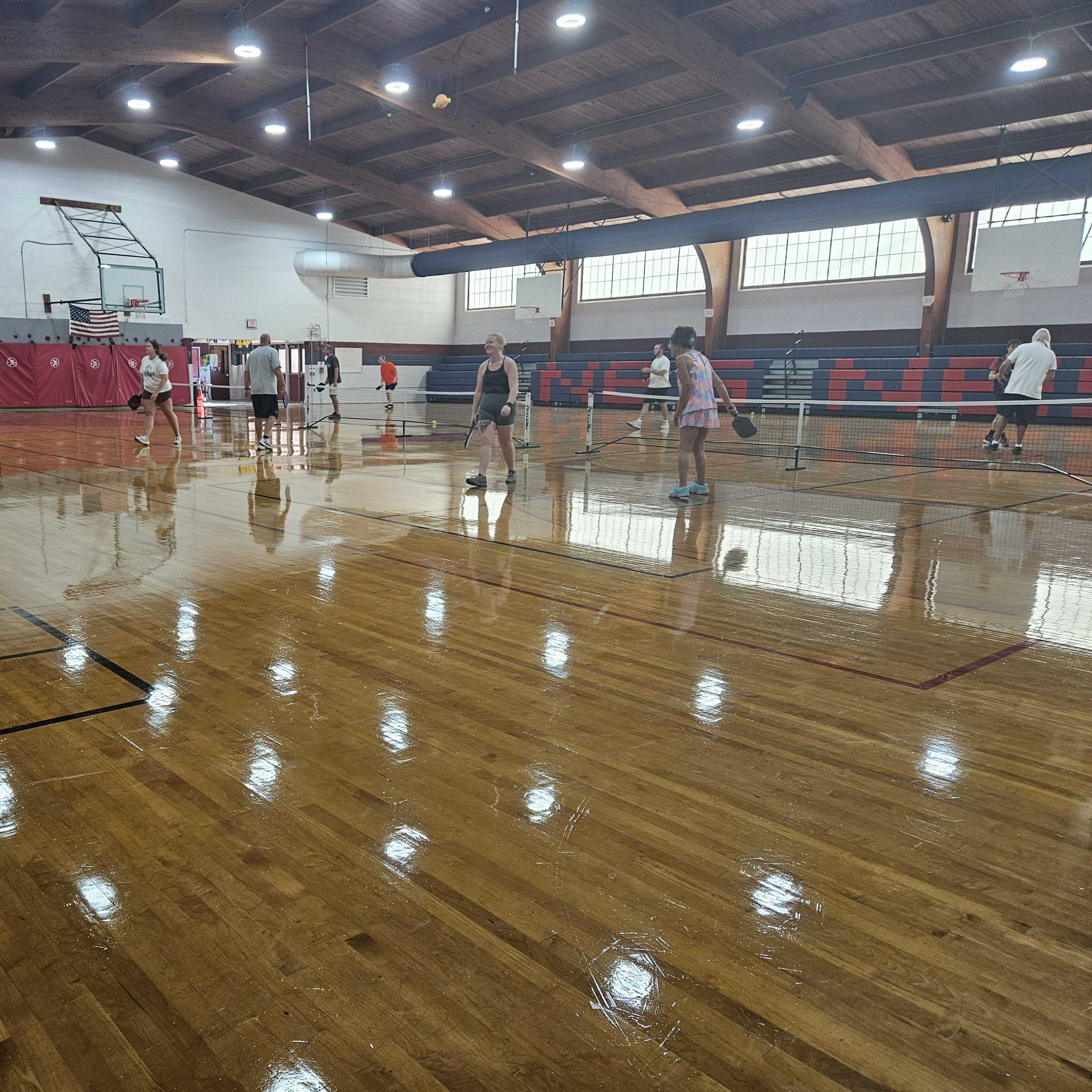 Nashville Elementary Gym pickleball courts
