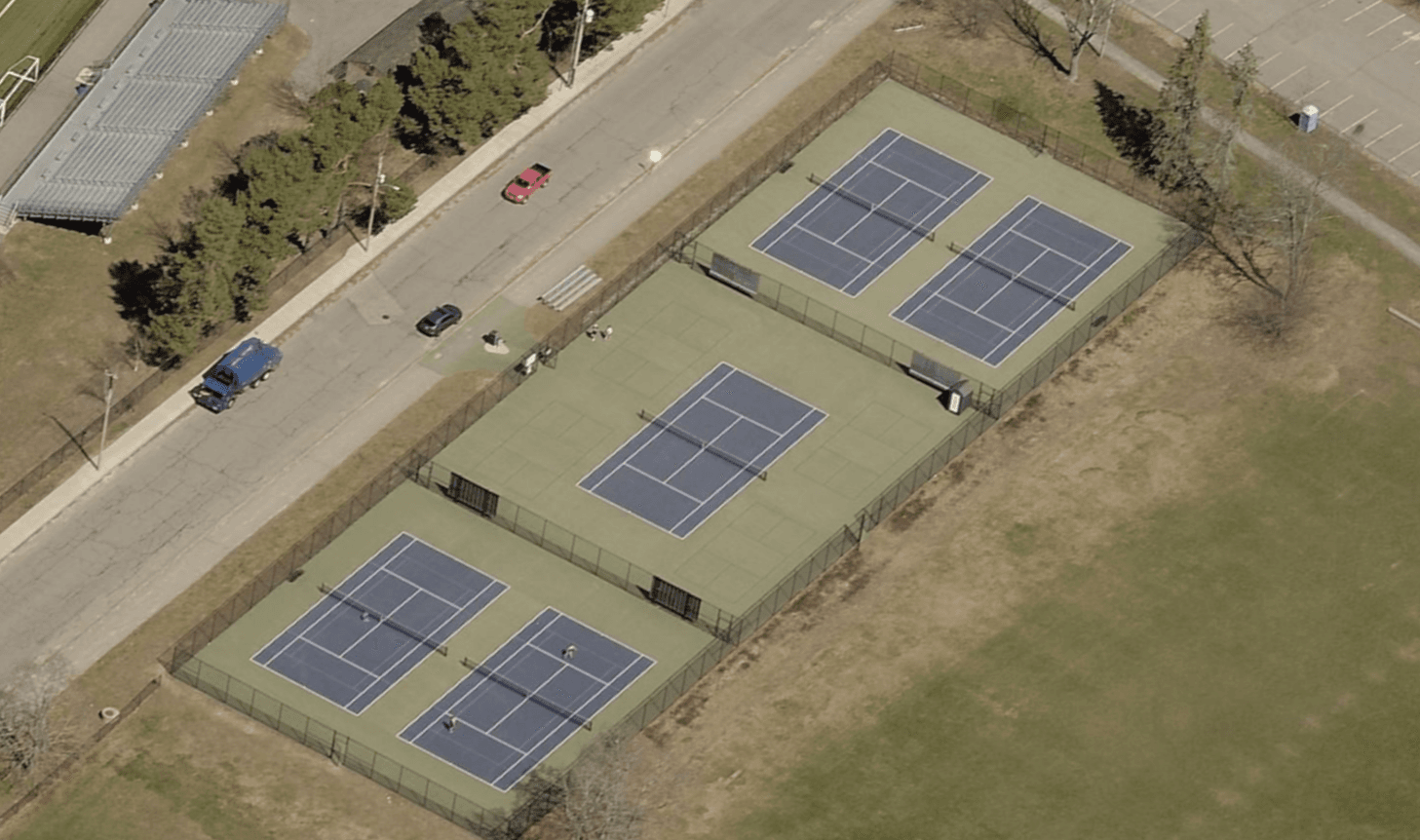 Deering High School Tennis Courts pickleball courts