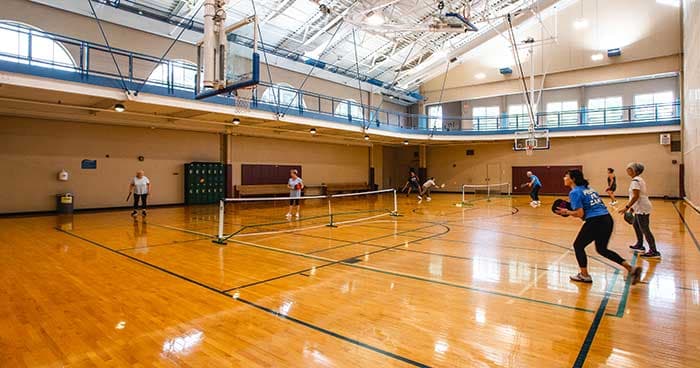 The Natatorium pickleball courts