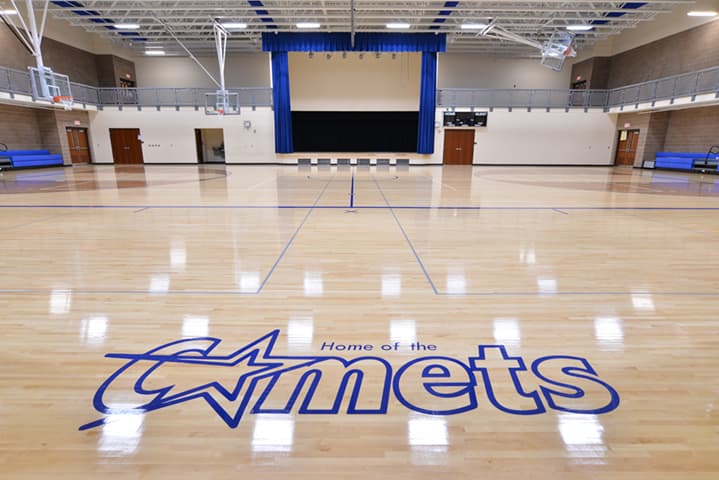 Old Elementary School Gym pickleball courts