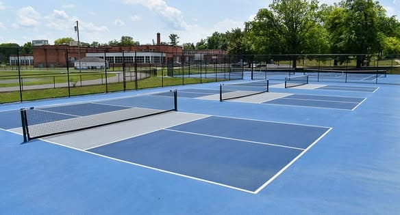 Johnson-Williams Middle School pickleball courts
