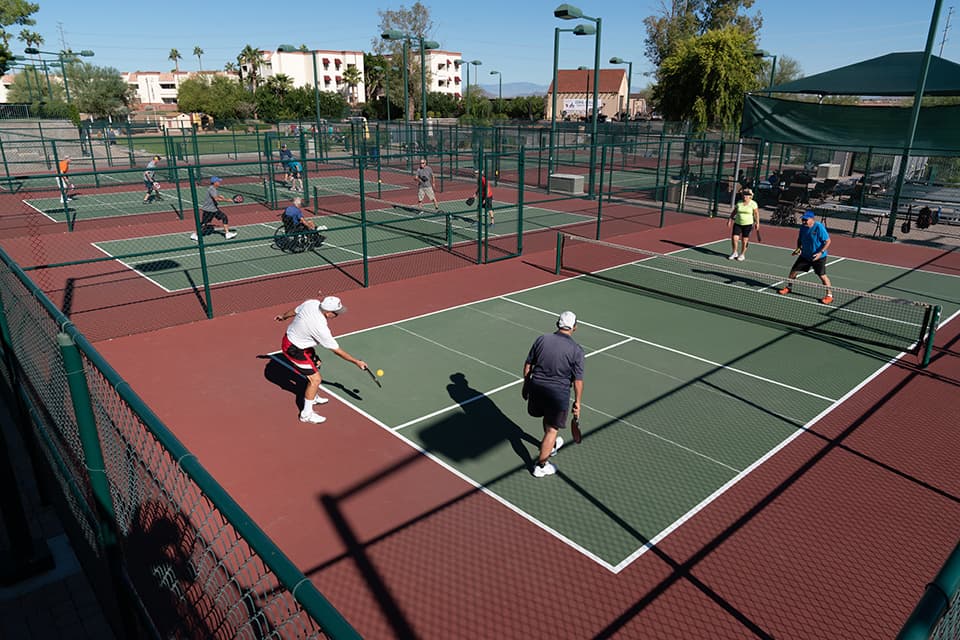 Sunflower Rv Resort pickleball courts