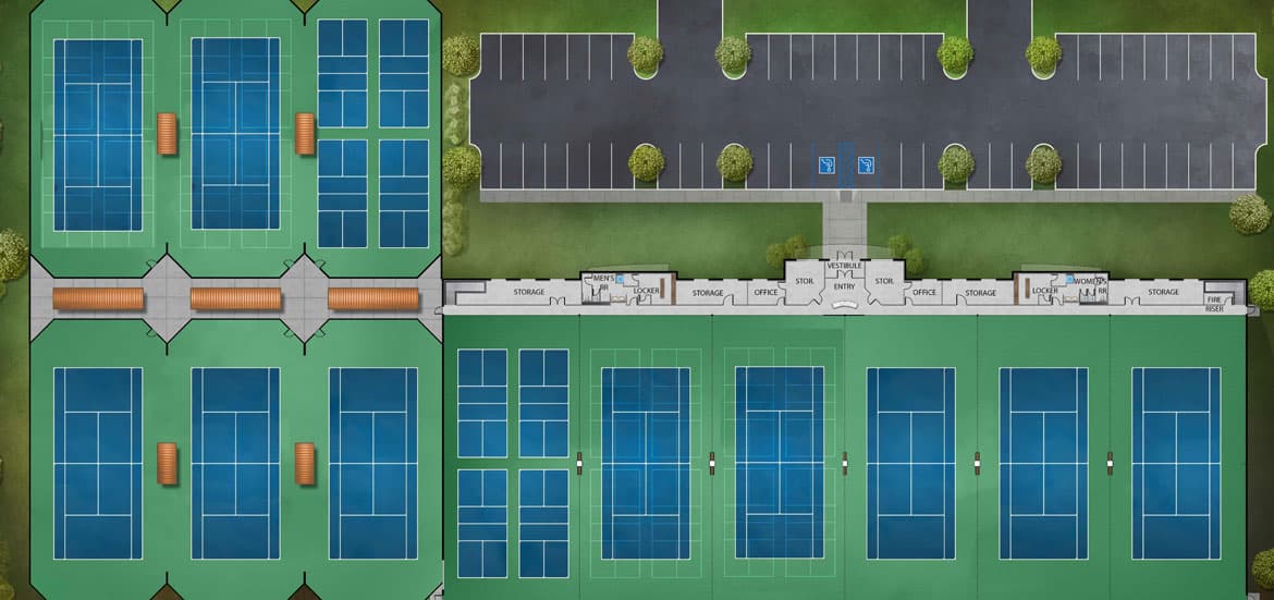 SunPro Tennis & Pickleball Club pickleball courts